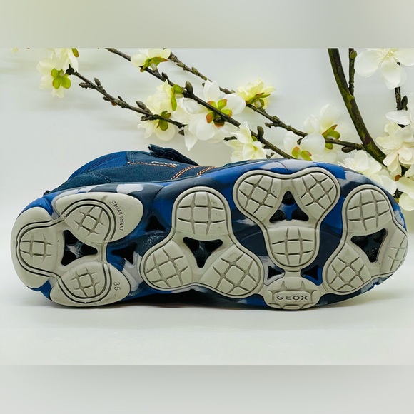 Geox Boys Shoes J NEBULA B. B Size: 3 1/2US / 35EU / 2 1/2UK Navy/Orange - Picture 10 of 15